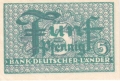 German Federal Republic 5 Pfennig, (1948)